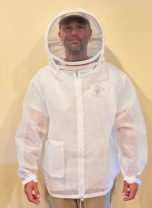 Snow White and Cool Blue ventilated Beekeepers Jacket